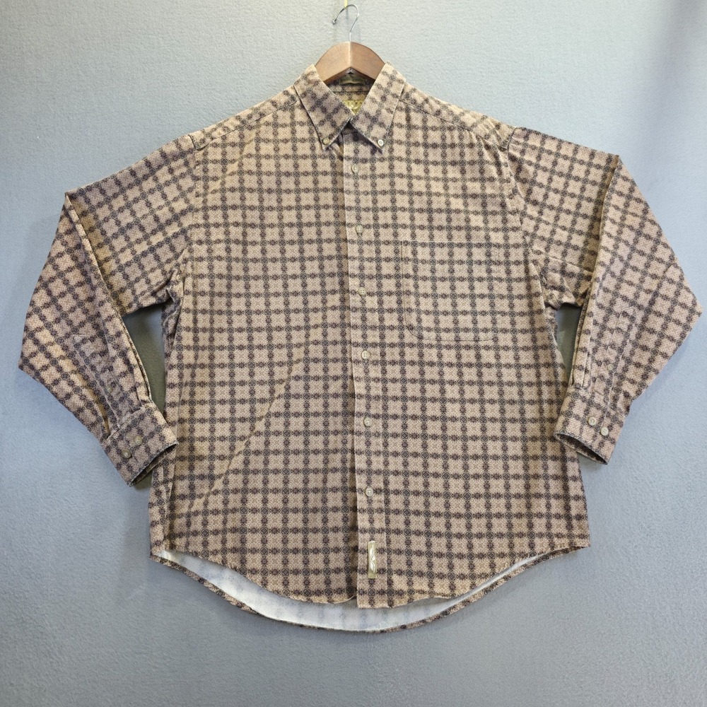 Natural‎ Issue Men's Wrinkle-Free Long Sleeve Button Up Shirt Size Medium